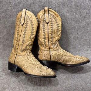 Dan Post Cayman Boots Blonde Western Almond Toe Men 8